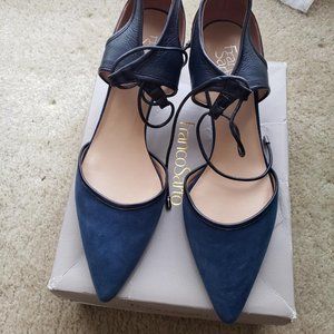 Franco Sarto New Lapis Blue Darlis Suede Pump